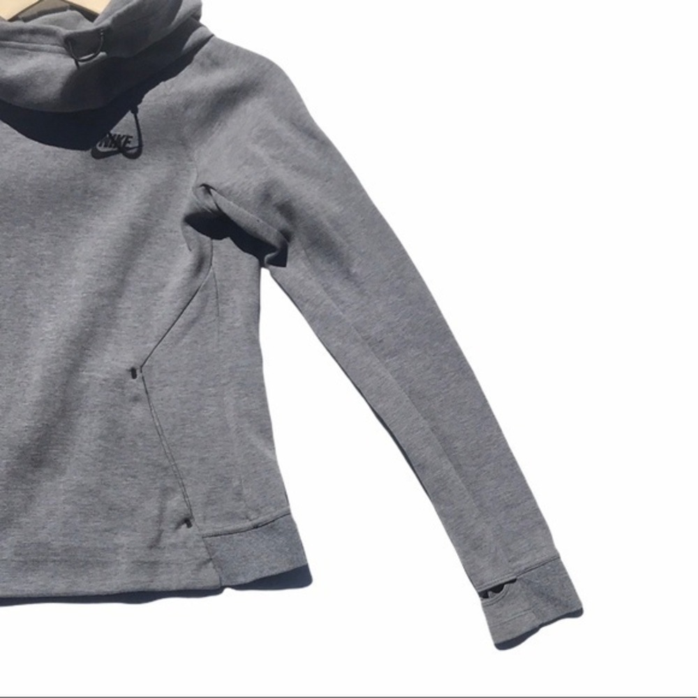 Nike Tech High Neck Hooded Training Sweatshirt - Picture 3 of 9